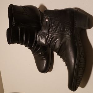 Rockport black leather boots, sz 11 M, barely worn